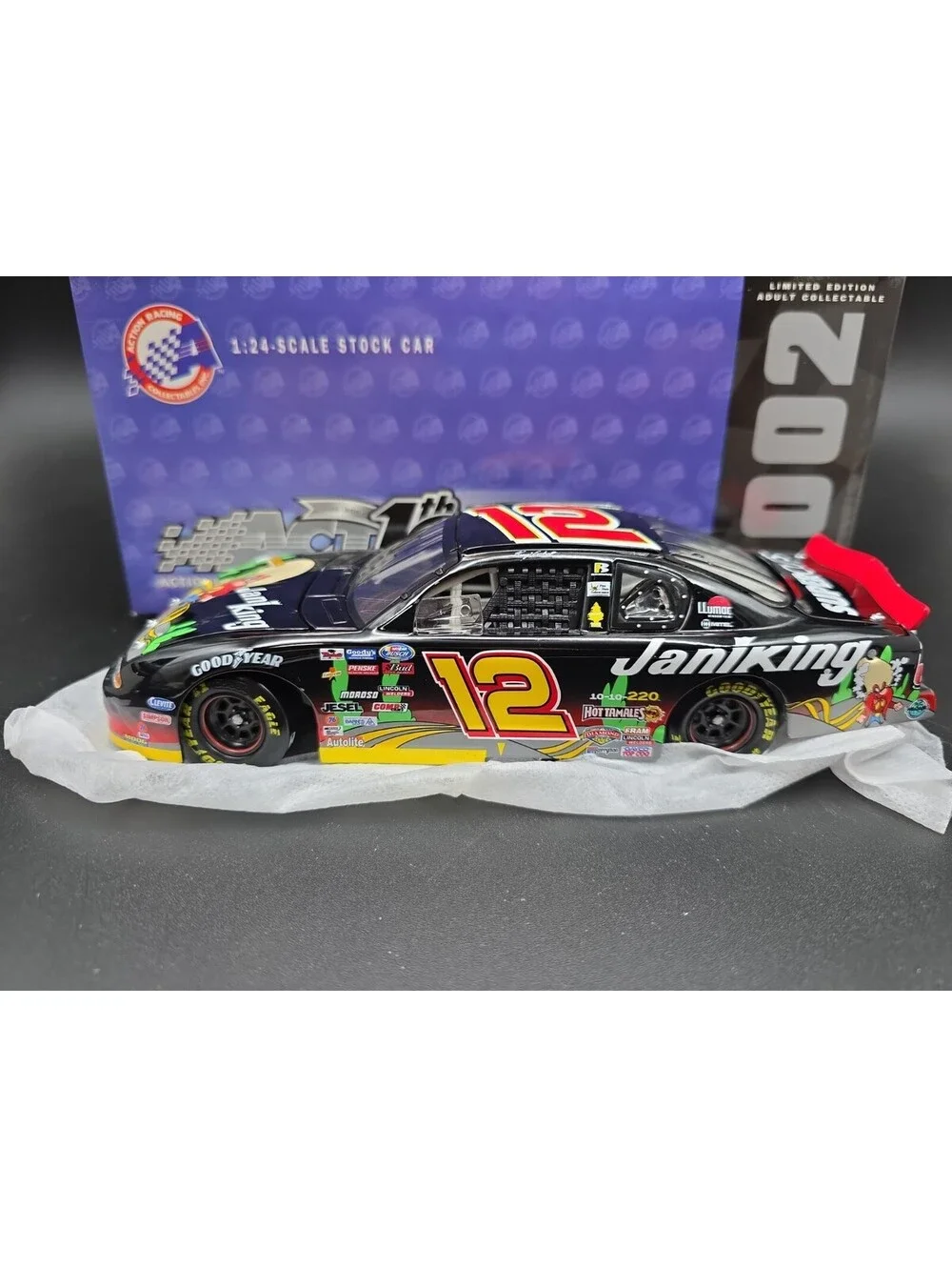 Kerry Earnhardt Looney Tunes 2002 #12 “JaniKing” Action 1:24 Scale DieCast Car